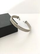 GÜMÜŞ HASIR ÖRGÜ BİLEZİK