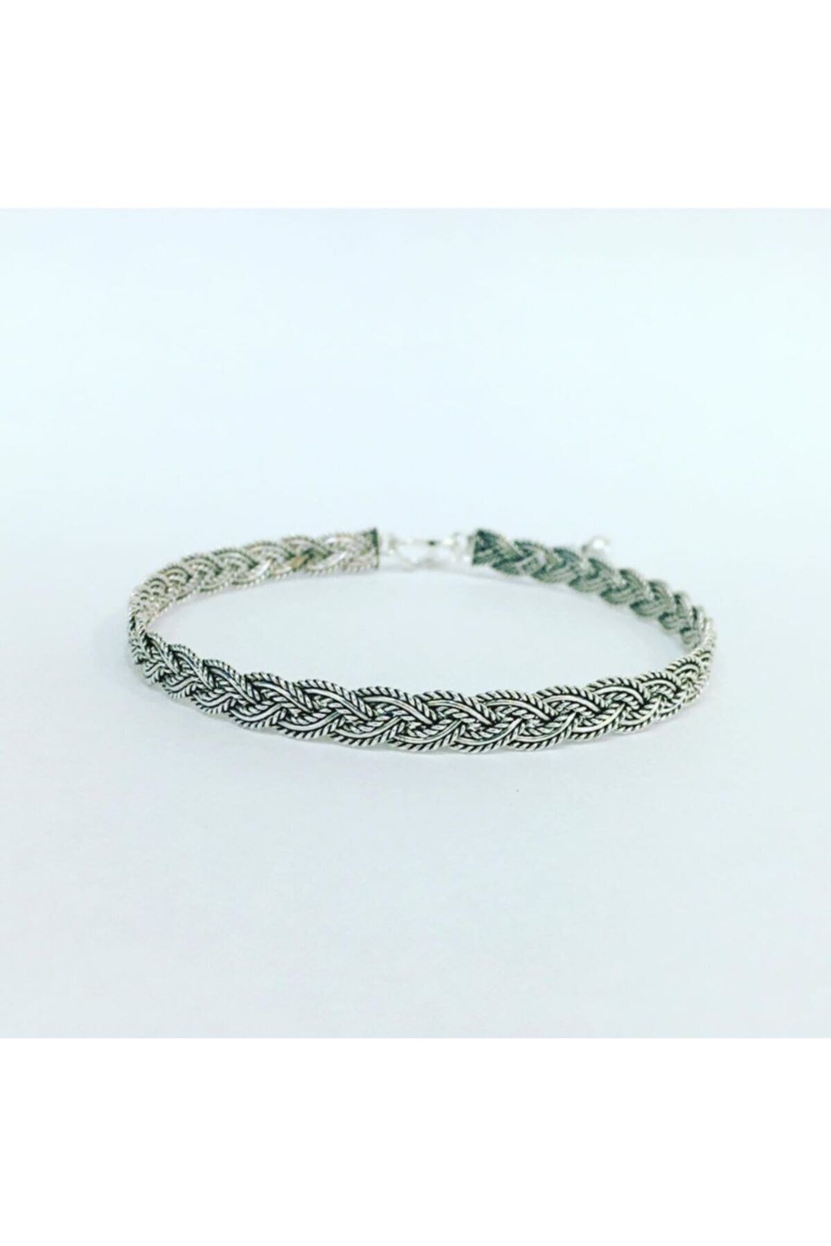 Mardin Hasırı Gümüş Bilezik