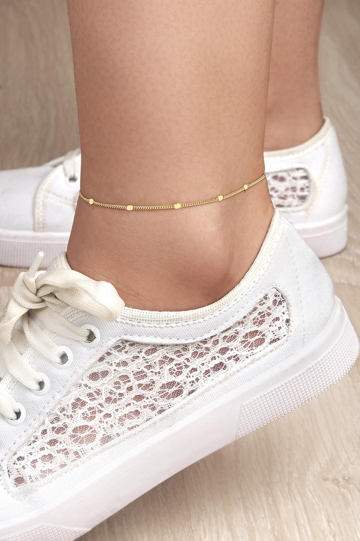 GÜMÜŞ PULLU GURMET ZİNCİR HALHAL