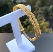 ALTIN KAPLAMA HASIR DORİKA GÜMÜŞ BİLEZİK