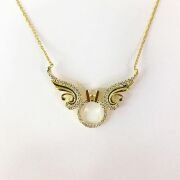 Gümüş 925 Ayar Melek Kanadı Tektaş Kolye