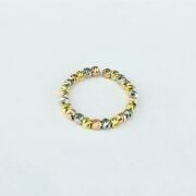 Dorissa Dorika Altın Yaldızlı Rose Gümüş Yüzük