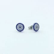 GÜMÜŞ NAZAR BONCUĞU MİNİK KÜPE