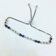 GÜMÜŞ RENKLİ ZİRKON TAŞLI SONSUZLUK  BİLEKLİK