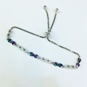 GÜMÜŞ RENKLİ ZİRKON TAŞLI SONSUZLUK  BİLEKLİK