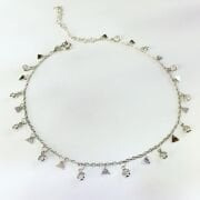 GÜMÜŞ ZİRKON TAŞLI PULLU HALHAL