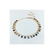 TMT Gümüş Mistik Topaz Taşlı Pullu Halhal