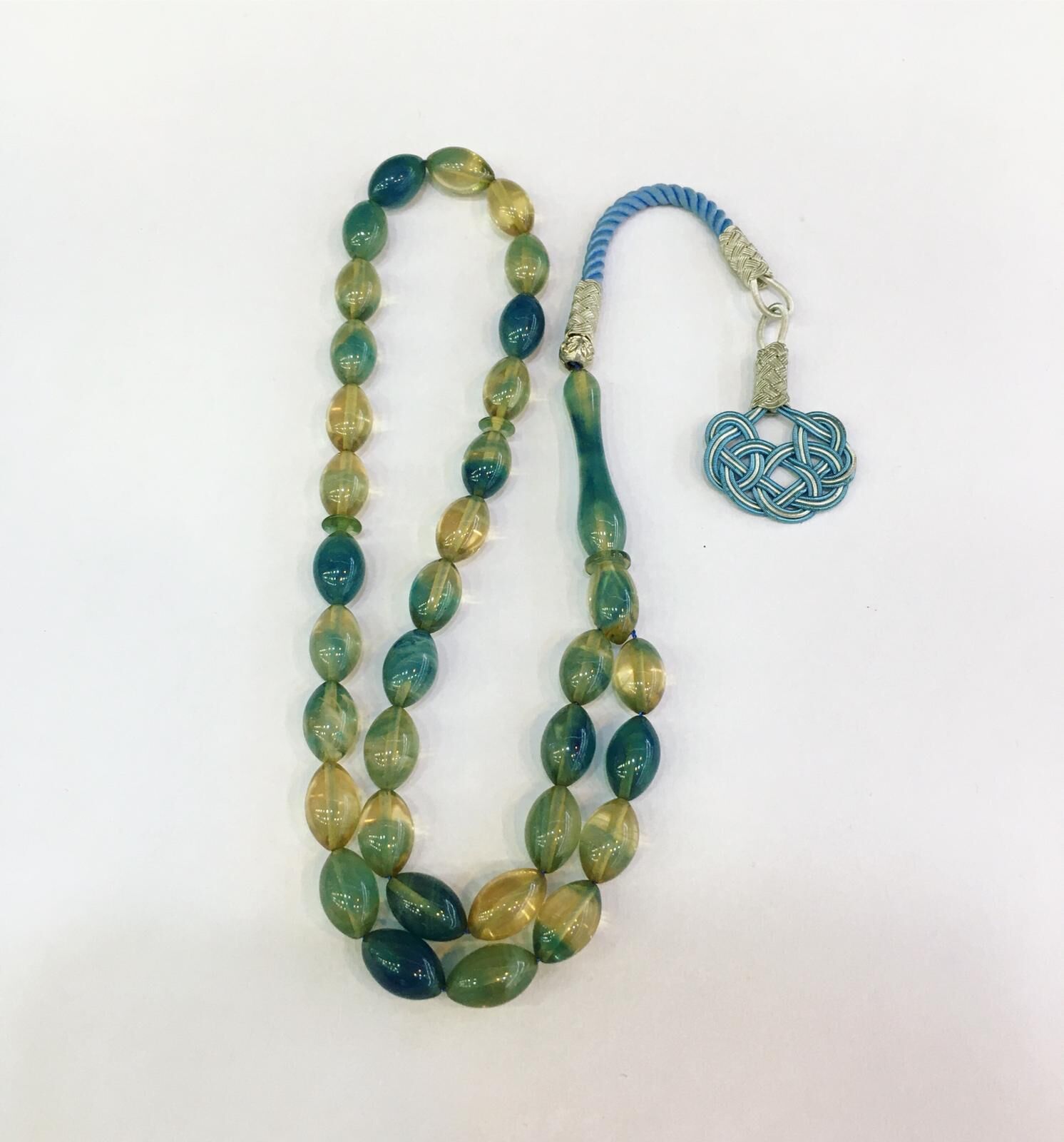 1000 AYAR GÜMÜŞ KAZAZ PÜSKÜLLÜ ATEŞ VE SIKMA KEHRİBAR TESBİH