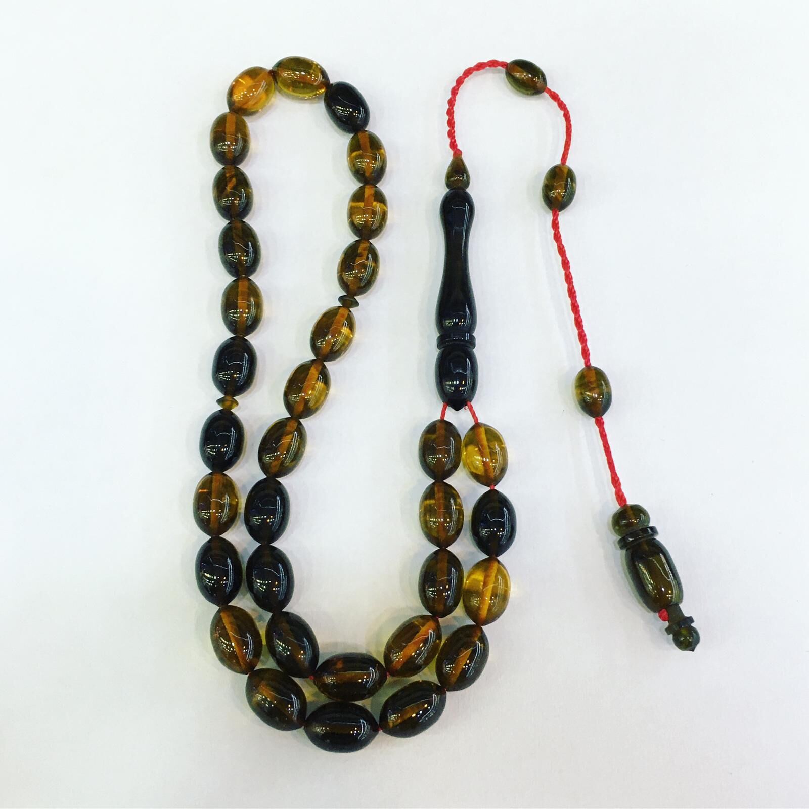 SİSTEMLİ PÜSKÜLLÜ ATEŞ KEHRİBARI TESBİH