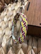 GÜMÜŞ KAZAZİYE SARI KIRMIZI BİLEKLİK