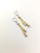 Dorika Model Sallantılı Rose Kaplama Gümüş İtalyan Küpe