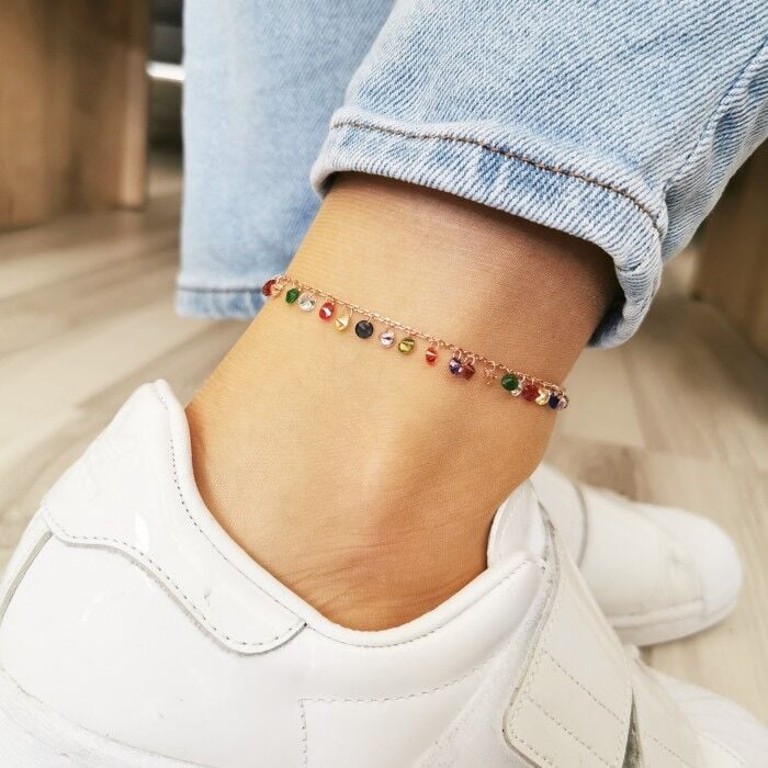 GÜMÜŞ RENKLİ ZİRKON TAŞLI  ROSE HALHAL