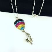 925 AYAR GÜMÜŞ SEVGİLİ BALONU KOLYE