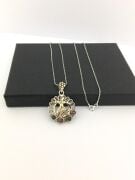 GÜMÜŞ TELKARİ SEMAZEN KOLYE