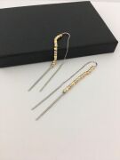 GÜMÜŞ ROSE DORİKA DORİSSA SALLANTILI ZİNCİRLİ KÜPE