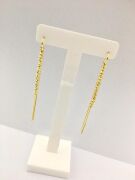 GÜMÜŞ ALTIN KAPLAMA DORİKA DORİSSA SALLANTILI ZİNCİRLİ KÜPE