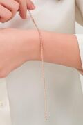 2mm Gümüş Rose Gurmet Zincir Bileklik