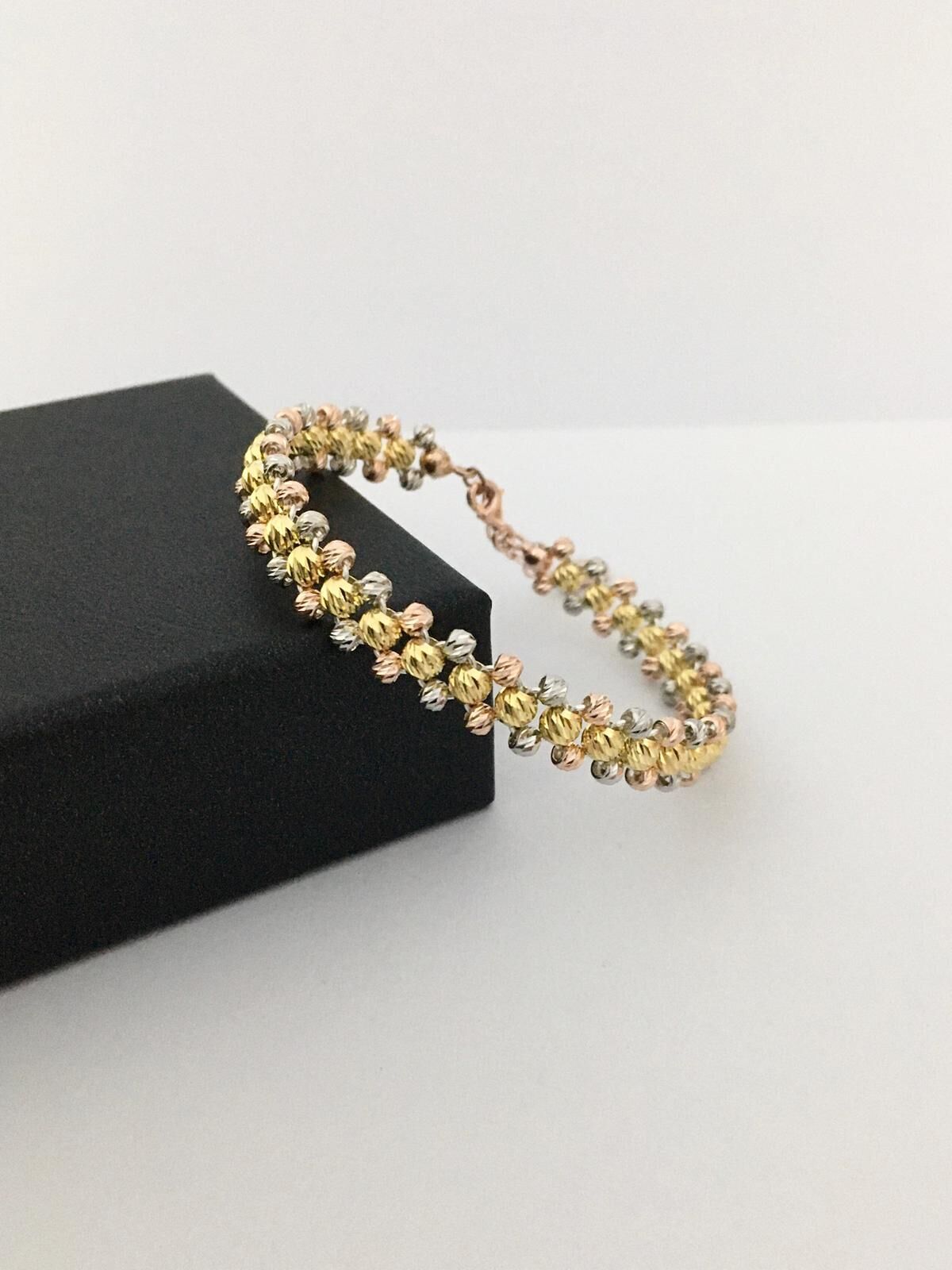 DORİKA DORİSSA ROSE ALTIN KAPLAMA GÜMÜŞ BİLEZİK