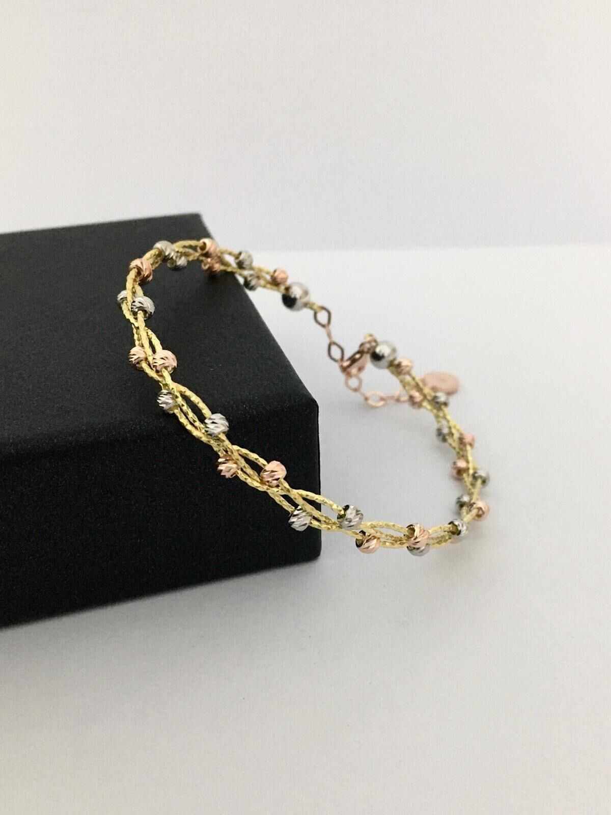 GÜMÜŞ ROSE ALTIN KAPLAMA DORİKA DORİSSA SARMAL BİLEZİK