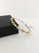 GÜMÜŞ ROSE ALTIN YALDIZLI SARMAL DORİKA DORİSSA BİLEZİK