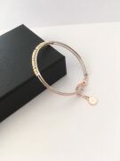 DORİKA İTALYAN MODEL ALTIN KAPLAMA ROSE GÜMÜŞ BİLEZİK