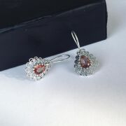 GÜMÜŞ TELKARİ ZULTANİT SULTANİTE TAŞLI DAMLA KÜPE