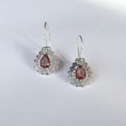 GÜMÜŞ TELKARİ ZULTANİT SULTANİTE TAŞLI DAMLA KÜPE