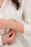 2.3 mm Gümüş Altın Kaplama Tırnak Makası Zincir Bileklik