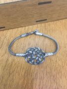 GÜMÜŞ KAZAZİYE EL İŞİ AŞK DÜĞÜMÜ BİLEKLİK