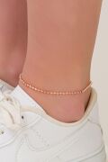 2.3 mm Gümüş Rose  Kaplama Tırnak Makası Zincir Halhal