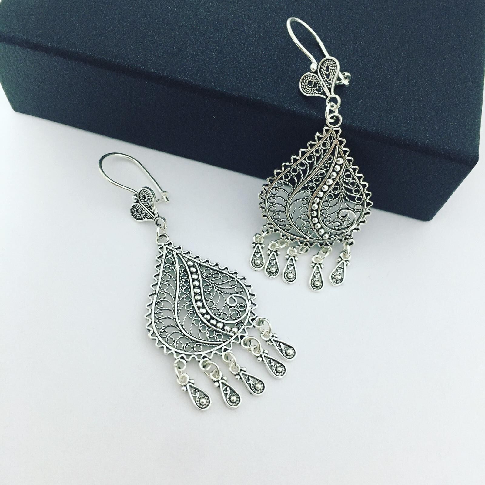 DAMLA TELKARİ GÜMÜŞ KÜPE