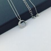 AY YILDIZ ZİRKON TAŞLI GÜMÜŞ KOLYE