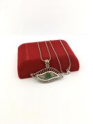 GÜMÜŞ TELKARİ GÖZ YEŞİL KÖK ZÜMRÜT TAŞLI KOLYE