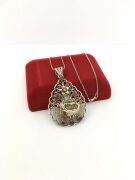 GÜMÜŞ TELKARİ ŞAHMERAN KOLYE