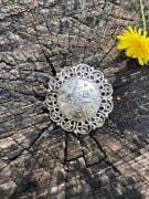 GÜMÜŞ TUĞRA BROŞ