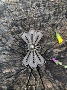 GÜMÜŞ TELKARİ BROŞ