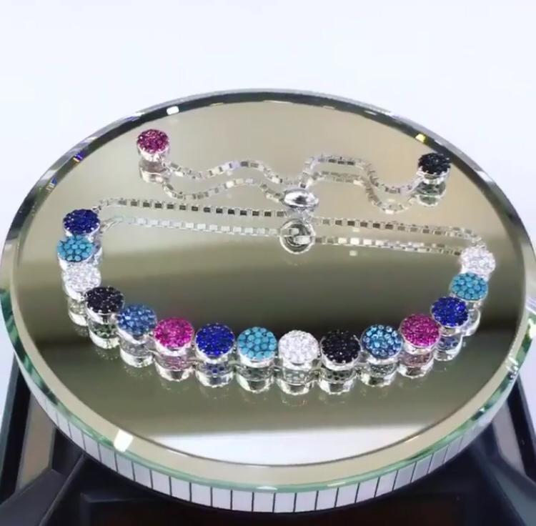 925 Ayar Gümüş Renkli Zirkon Taşlı Bileklik Model 2