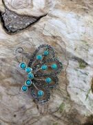 GÜMÜŞ KELEBEK BROŞ