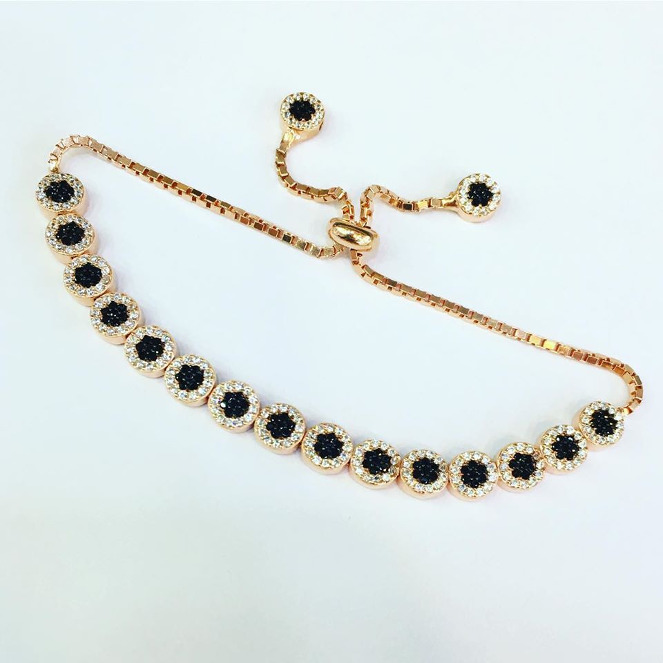 925 AYAR GÜMÜŞ ROSE SU YOLU BİLEKLİK