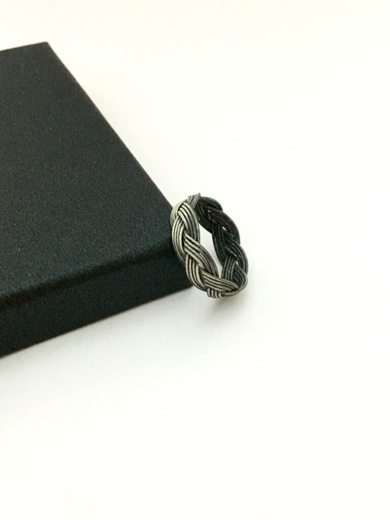 GÜMÜŞ KAZAZİYE ÖRGÜ YÜZÜK