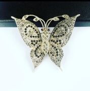 GÜMÜŞ KELEBEK BROŞ