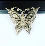 GÜMÜŞ KELEBEK BROŞ