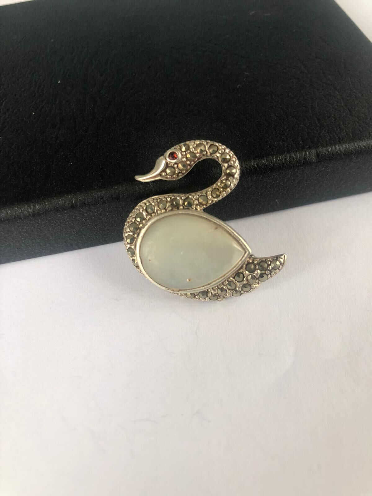 GÜMÜŞ  KUĞU BROŞ