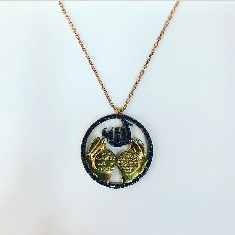 Gümüş 925 Ayar Nazar Duası ve Ayetel Kürsi Kolye