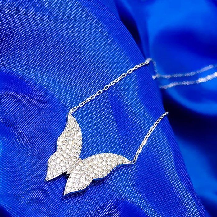 925 Ayar Gümüş Kelebek Kolye