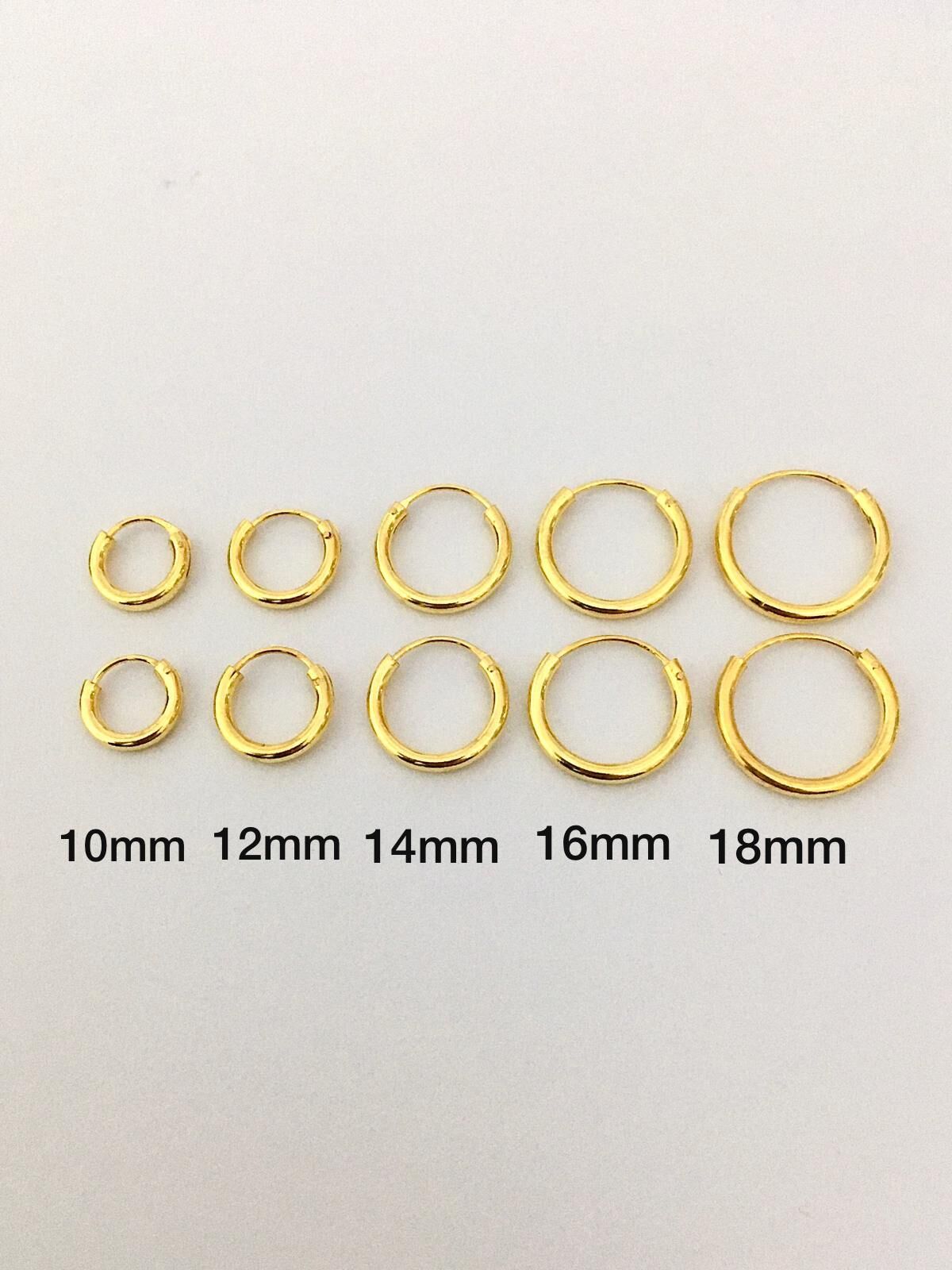 GÜMÜŞ ALTIN KAPLAMA HALKA KÜPE