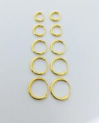 GÜMÜŞ ALTIN KAPLAMA HALKA KÜPE