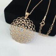 GÜMÜŞ ROSE YAŞAM ÇİÇEĞİ KOLYESİ