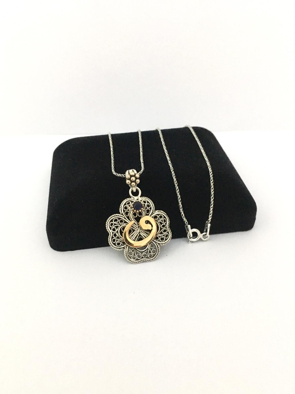 GÜMÜŞ TELKARİ KOLYE