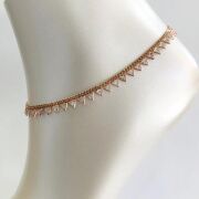 ÜÇGEN ZİRKON TAŞLI GÜMÜŞ HALHAL